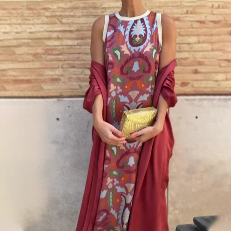 Aurora | Maxi Zomerjurk Met Bloemenprint Aurora | Maxi Zomerjurk Met Bloemenprint