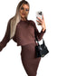 🎁Nieuw product 49% korting 🔥2025 Nieuw Gebreide pullover trui en cami-jurk set