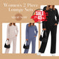 🔥LAST DAY SALE 70% OFF👍✨Women's Crew Neck Top & Drawstring Pants Short Set