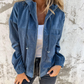 🔥Casual damesjas met capuchon en revers