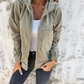 🔥Casual damesjas met capuchon en revers