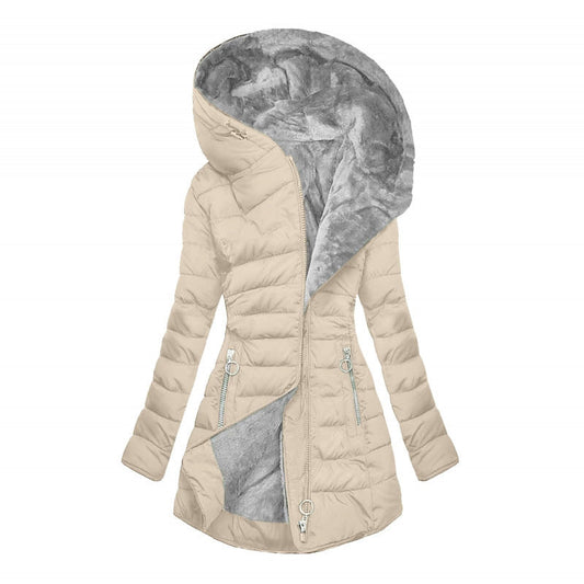 ❄️LAST DAY PROMOTION - 50%OFF 💖Dames winterjas met capuchon en pluche voering