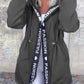 Trendy damesjas met capuchon en trekkoord in de taille