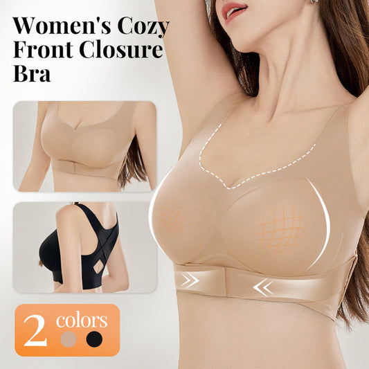 💕Cozy Naadloze Push Up BH met voorsluiting voor dames🎁