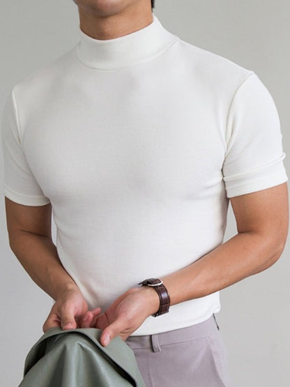 🎁2025 Nieuwjaar Hete Uitverkoop🎁High Neck Slim Fit T-shirt voor Mannen