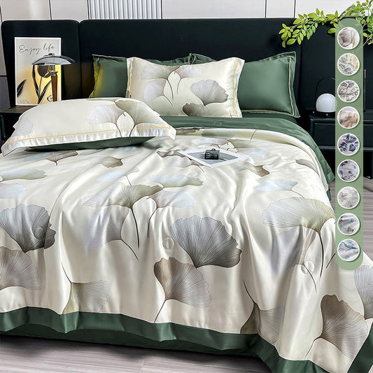 🔥Beperkte zomeractie 50% korting 🌸 Koele, ademende bloemenlakens (4-delige set)