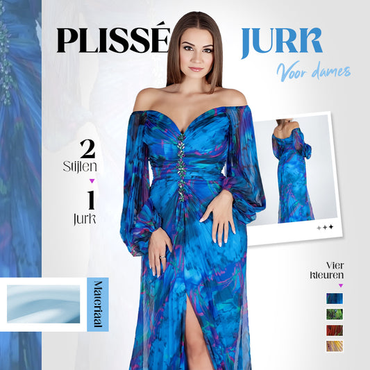 💃Gemengde kleuren strapless geplooide jurken met split aan de voorkant
