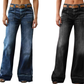 🎁2026 Nieuw binnen💥 Retro flare jeans voor dames met zakken