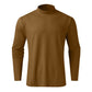 Slim fit T-shirt met lange mouwen voor heren met opstaande kraag