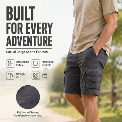 🩳🏕️Outdoor-cargoshorts voor heren – met meerdere zakken en ademend