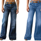 🎁2026 Nieuw binnen💥 Retro flare jeans voor dames met zakken