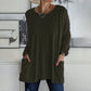 Comfortabel effen katoenen T-shirt