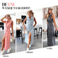 🔥 2025 NIEUWE VERKOOP -50% KORTING💥 Dames Denim Midi Jurk met Tailleband