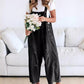 Schattige Casual Jumpsuit met Knopen – Gescheurde Denim Tuinbroek voor Dames
