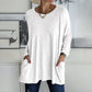 Comfortabel effen katoenen T-shirt