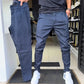 Slim-fit casual broek in effen stof voor heren