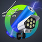 🎥 🔥Buitenzonnelamp met Bewegingssensor | 2400 mAh | 77 LED