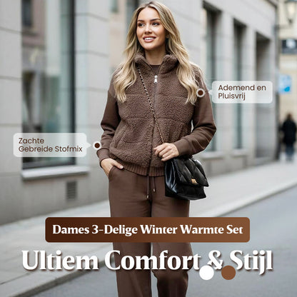 💖2025 Hot Sale 50% Korting💖Warme en comfortabele 3-delige set voor dames