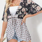 🌸Women's Floral Kimono Ruffle Sleeve Tie Cardigans Flowy Boho Loose Cover Ups