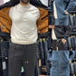 Tweedelige set casual jas en broek voor heren