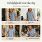 TOP TREND🌈💙 Tencel Denim Midi Jurk, Koele Zijdezachte Stof, Verbergt Lichaamsoneffenheden
