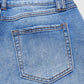 Wassen jeans met rechte pijpen en middelhoge taille