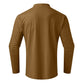 Slim fit T-shirt met lange mouwen voor heren met opstaande kraag