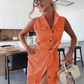 🔥 2025 NIEUWE VERKOOP -50% KORTING💥 Dames Denim Midi Jurk met Tailleband
