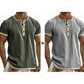 ⌛Tijdelijke aanbieding – Ademend Henley-shirt met korte mouwen voor heren