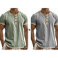 ⌛Tijdelijke aanbieding – Ademend Henley-shirt met korte mouwen voor heren