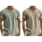 ⌛Tijdelijke aanbieding – Ademend Henley-shirt met korte mouwen voor heren