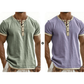 ⌛Tijdelijke aanbieding – Ademend Henley-shirt met korte mouwen voor heren