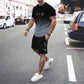 🏖️😎Set met T-shirt en korte broek met kleurverloop voor heren