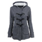 Dames Winter Warme Jas met Capuchon en Doodsknoop