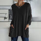 Comfortabel effen katoenen T-shirt
