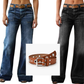 🎁2026 Nieuw binnen💥 Retro flare jeans voor dames met zakken