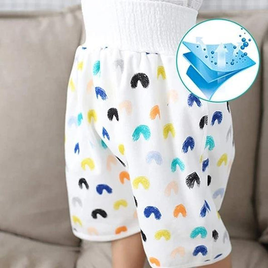👶Comfortabele kindersluiers met korte broekjes 2 in 1