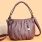 🥳2026 MEGA-AANBIEDING!💞Modieuze Eenvoudige Casual Geplooide Zachte PU Leren Schoudertas – NU 50% KORTING! 💼👜