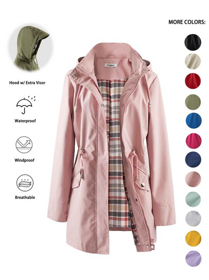 💖LAATSTE DAG UITVERKOOP 50% KORTING🧥💦Chique, lichtgewicht en waterdichte damesjas🍃 – Laat je stijl en duurzaamheid zien, zelfs in de zwaarste storm!