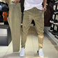 Slim-fit casual broek in effen stof voor heren