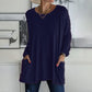 Comfortabel effen katoenen T-shirt