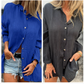 💖Oversized linnen overhemd met knopen voor dames