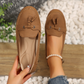 🔥Laatste dag promotie 50% korting - Comfortabele zachte dames loafers in vintage stijl met strik