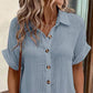 ✨Zomerse halflange jurk voor dames – luchtig, flatterend en nonchalant elegant! Lichte jurk met knoopsluiting en zakken☀️