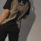 Casual Bedrukt Top Met Trekkoord Broek 2-Delige Set