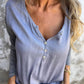 🔥 Beperkte tijd 49% UIT🔥 Dames Trendy effen kleur V Hals Lange Mouw Top