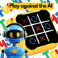 Draagbaar tic-tac-toe puzzelspel