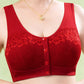 Comfortabele draadloze shaping bh met knoopjes aan de voorkant