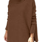 🎅 Kerstverkoop - 49% reductie🎅Dames Turtleneck Oversized Hem Brei Pullover Trui