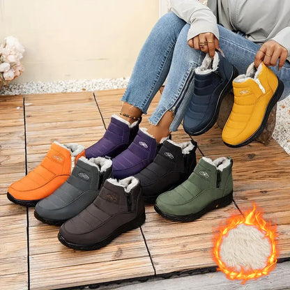 Waterdichte winterlaarzen voor dames – dikke warme voering, antislipzool | Perfecte sneeuwlaarzen voor dames